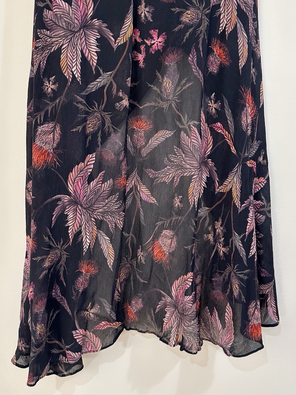 All Saints Slvina Harris Floral Woven Maxi Skirt Size 2 - Picture 12 of 14